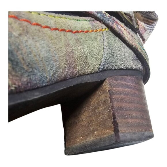 L'Artiste by Sprink Step Womens 36 Shazzam Leather Boot Navy Multi - Picture 10 of 16